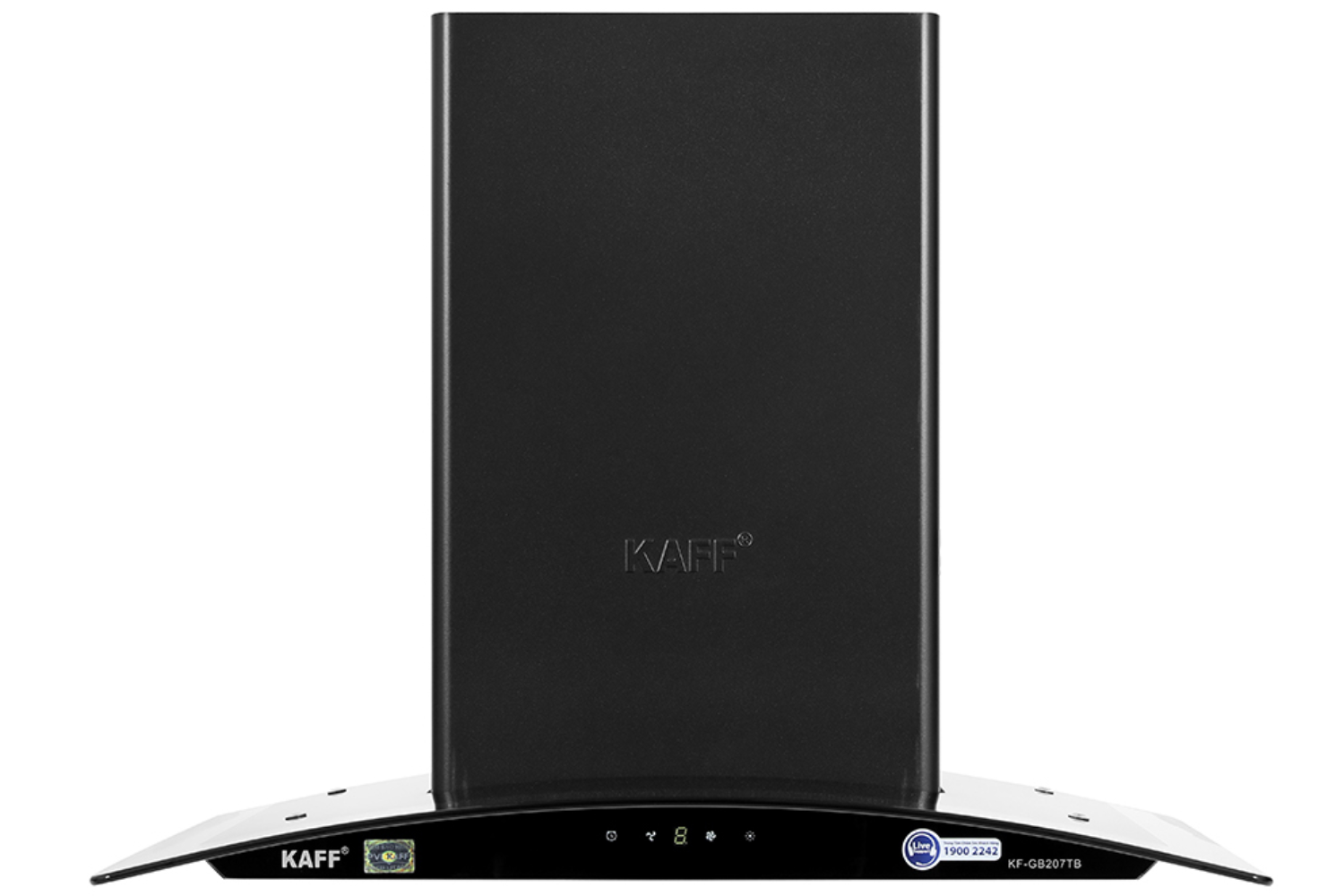 Kaff KF-GB207TB sở hữu thiết kế kính cong mềm mại.