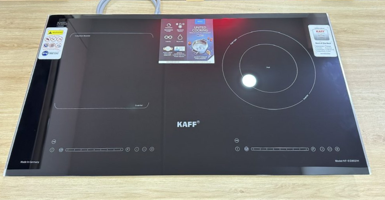 Bếp điện từ KAFF KF-EG902IH sở hữu thiết kế lắp âm hiện đại