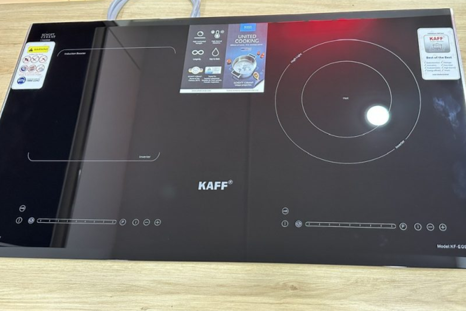 Bếp đôi KAFF KF-EG902IH mang đến trải nghiệm nấu nướng đa năng