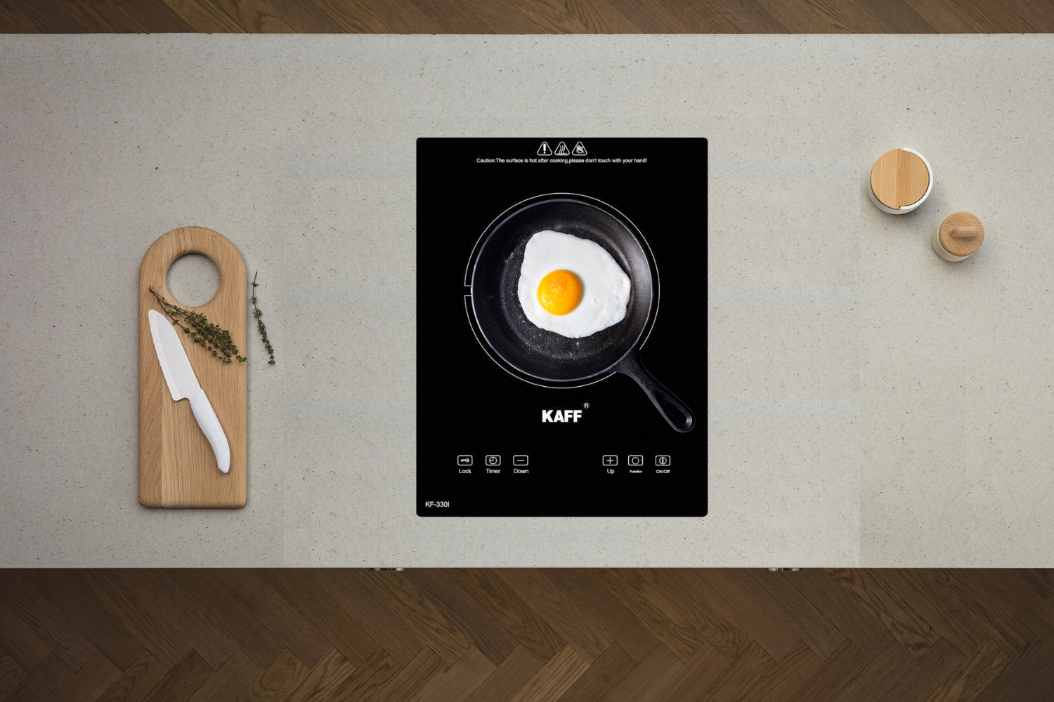 KAFF KF-330I sở hữu một vùng nấu công suất lên tới 2000W