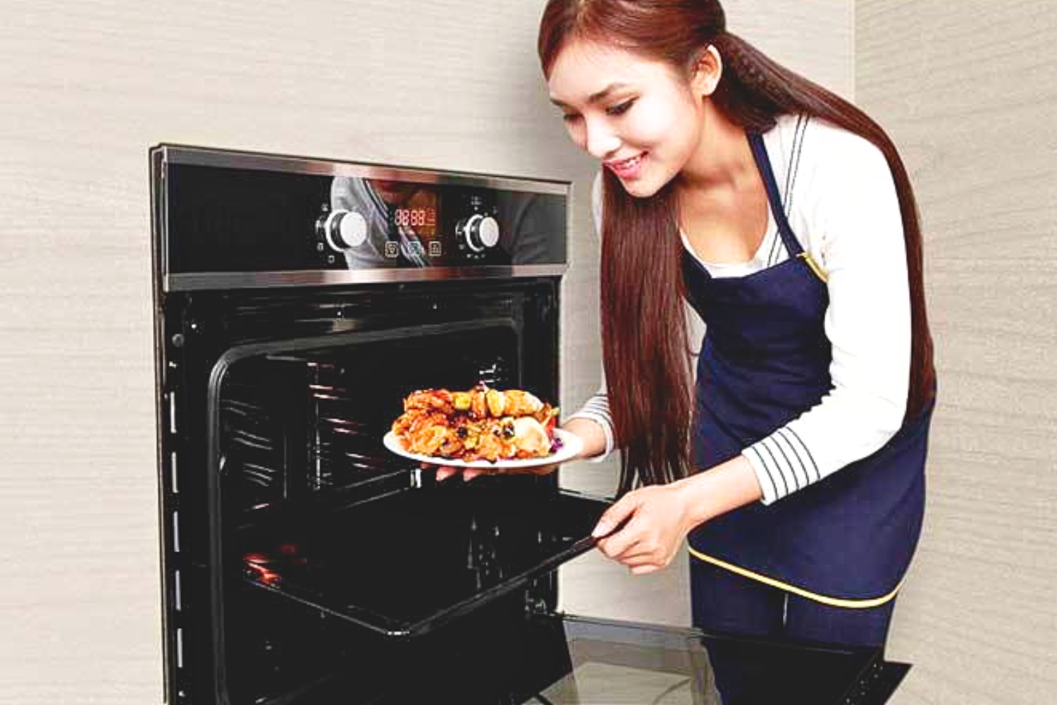 Lò nướng âm tủ Malloca MOV-65DA (Đen) có thiết kế âm tủ tiêu chuẩn 60cm