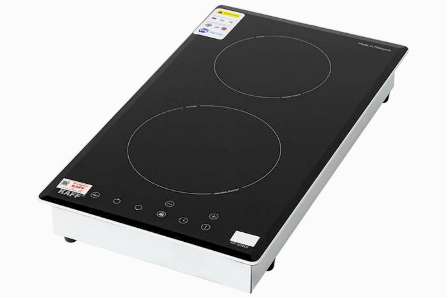 Bếp từ KAFF KF-330DI được trang bị hai vùng nấu độc lập