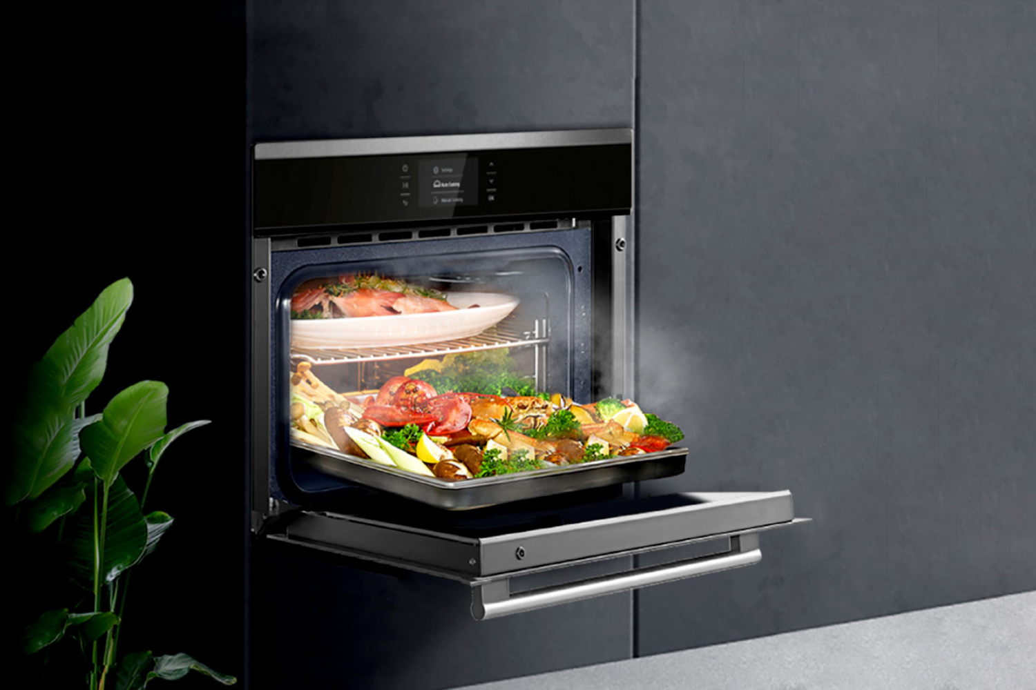 Lò nướng Eurosun EOV72TFT sở hữu thiết kế âm tủ gọn gàng