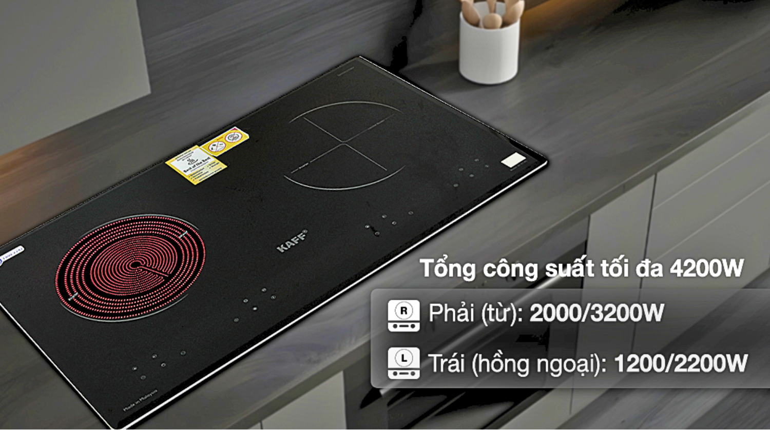 KAFF KF-073IC mang đến giải pháp nấu nướng lai thông minh