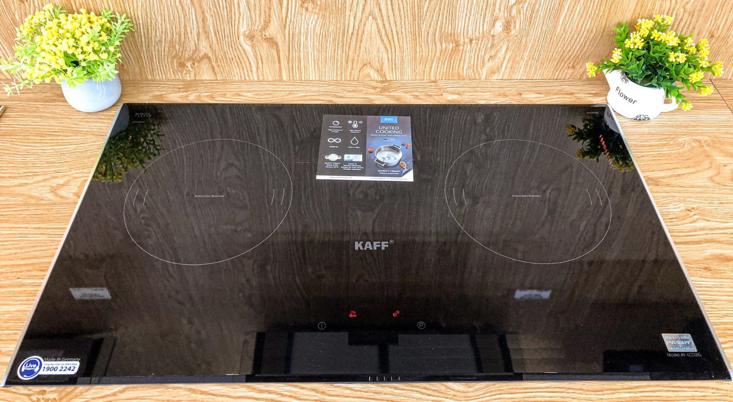 Bếp từ lắp âm KAFF KF-LCD2IG mang lại vẻ sang trọng, tinh giản