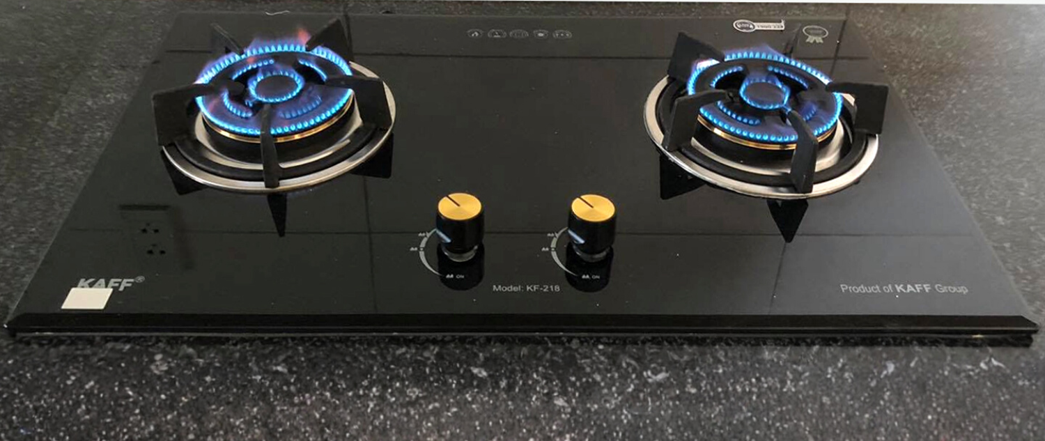 Bếp Kaff KF-218 sử dụng mâm chia lửa (đầu đốt) bằng Đồng nguyên chất