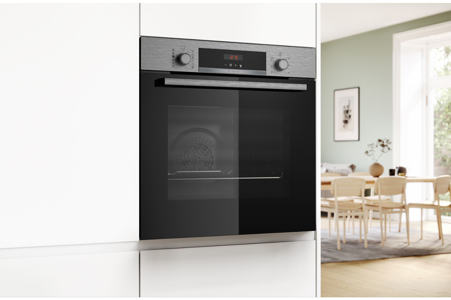 Lò nướng Bosch HQA574ES3 là dòng lò nướng âm tủ dung tích lớn,