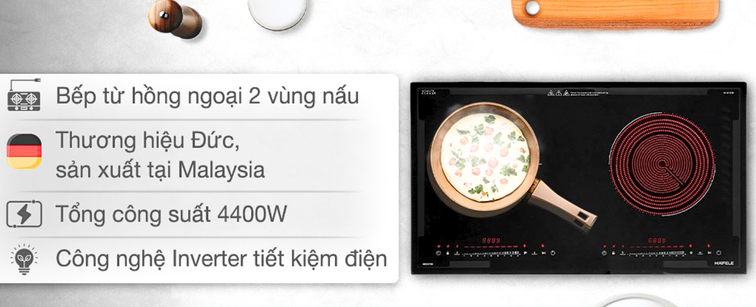 Bếp Hafele HC-H7321B sở hữu&nbsp;gam màu đen sang trọng