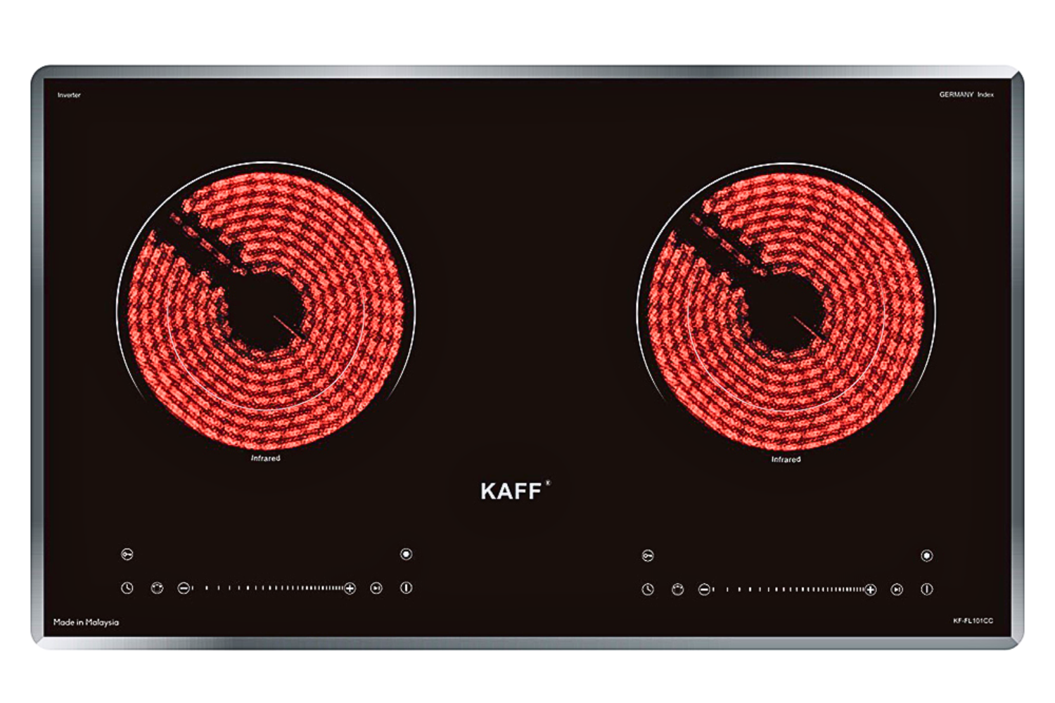 Bếp điện từ KAFF KF-FL101IC sở hữu hệ thống điều khiển cảm ứng đôi