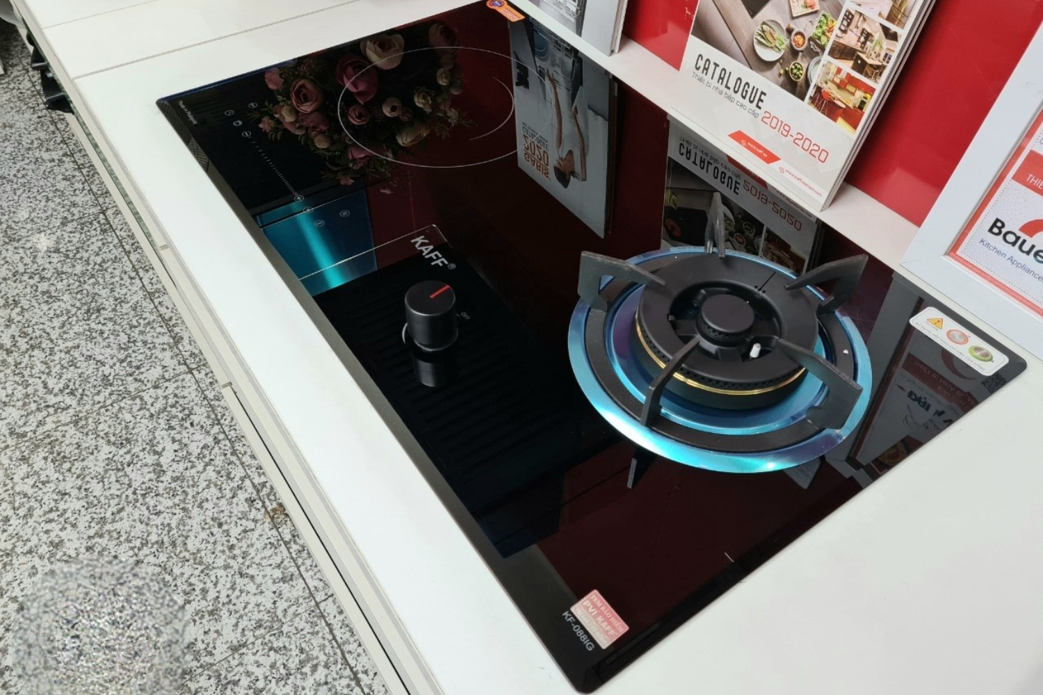 Bếp kết hợp KAFF&nbsp;KF-088IG được sản xuất theo công nghệ Đức