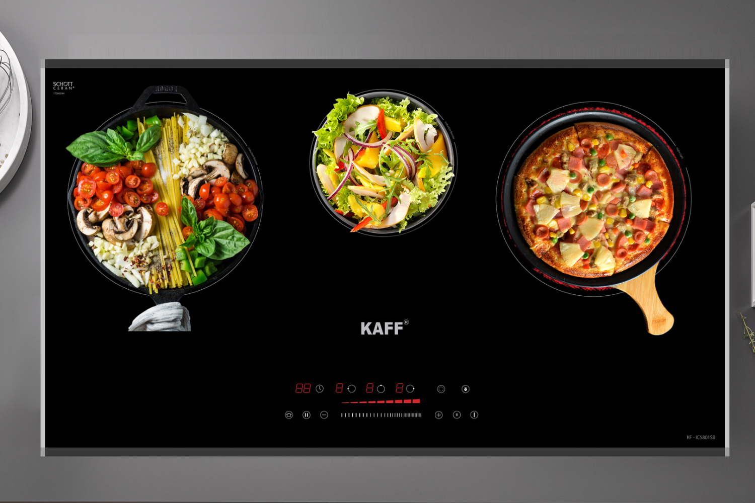 Bếp từ hồng ngoại KAFF KF-IC5801SB sở hữu loạt công nghệ hiện đại,