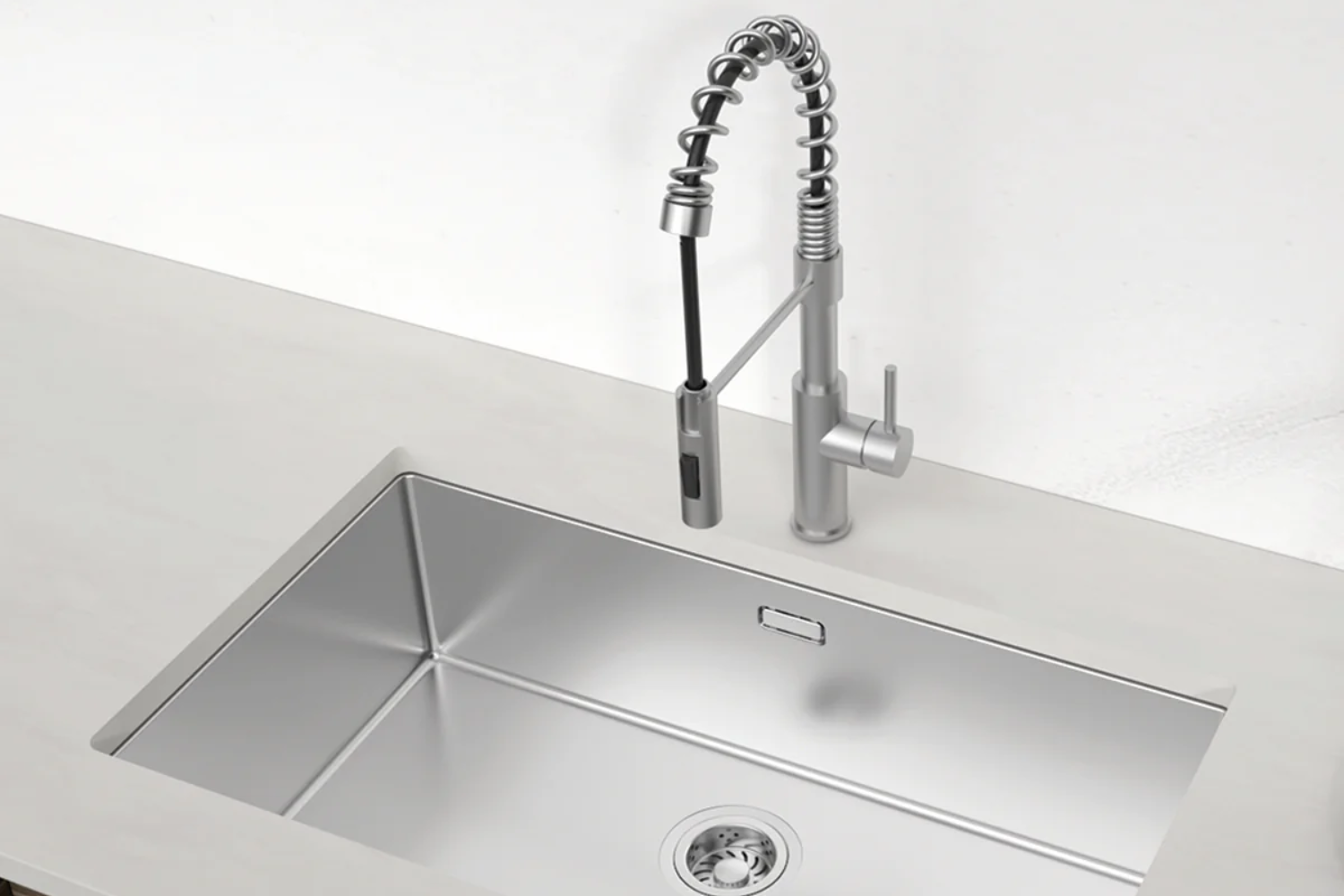 Vòi rửa bát inox 304 hafele nổi tiếng với thương hiệu đến từ Đức lâu đời, bền bỉ