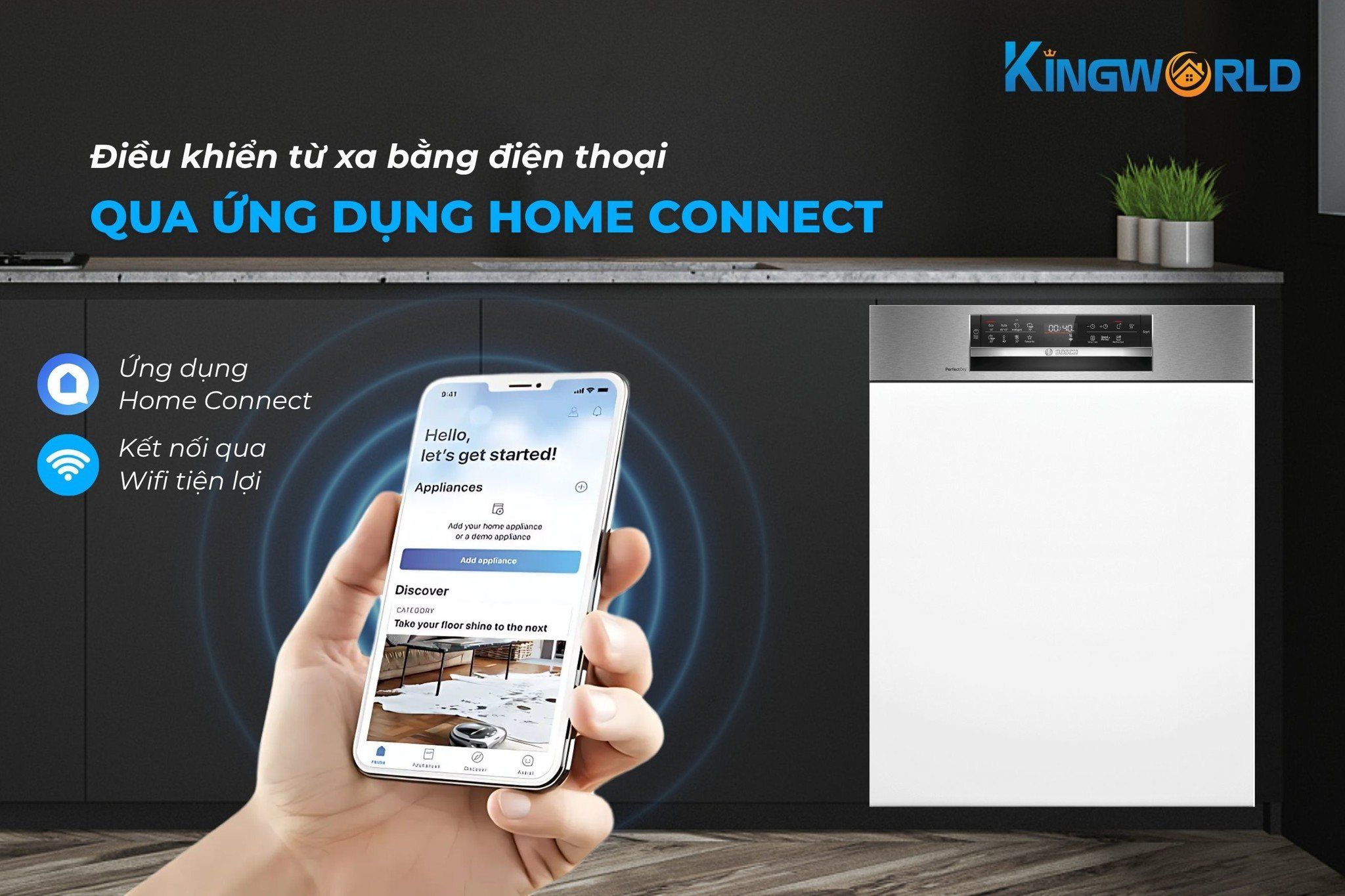 Home Connect điều khiển từ xa hiện đại