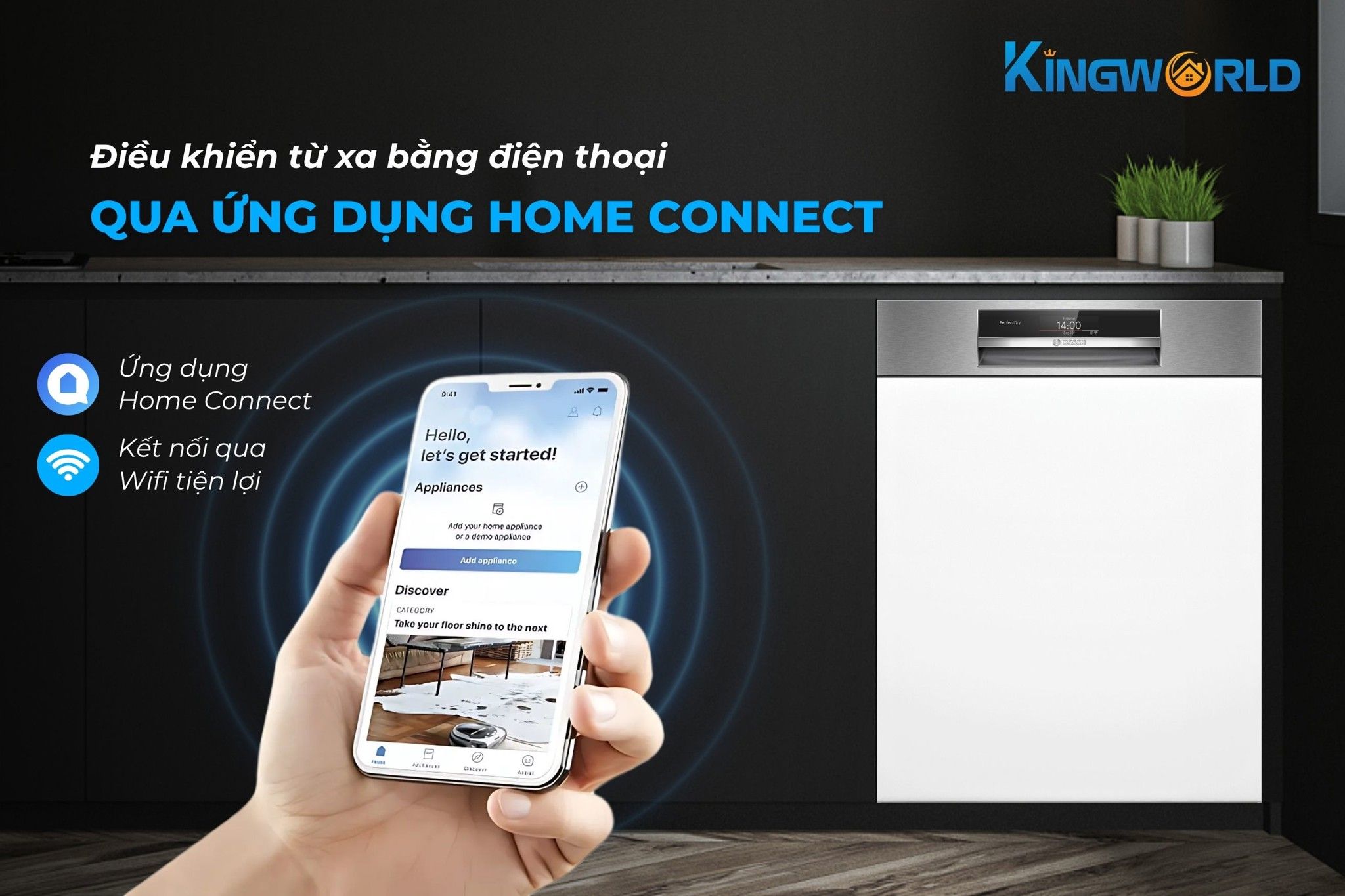 Home Connect điều khiển từ xa hiện đại