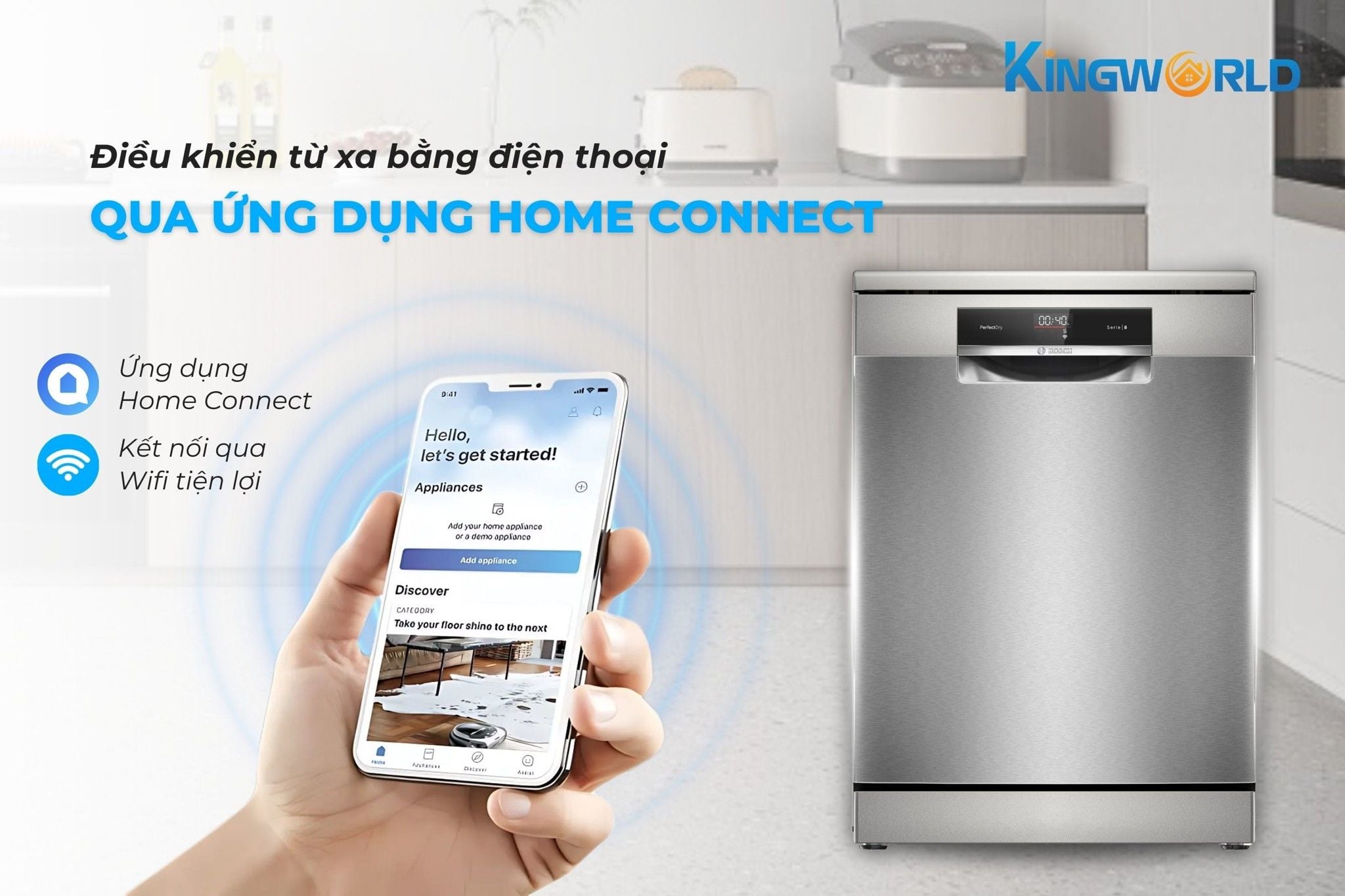 Home Connect điều khiển từ xa hiện đại