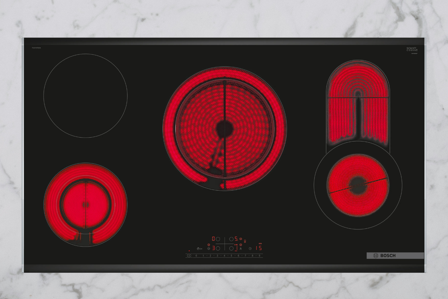 Bếp từ hiện đại có đa dạng số vùng nấu