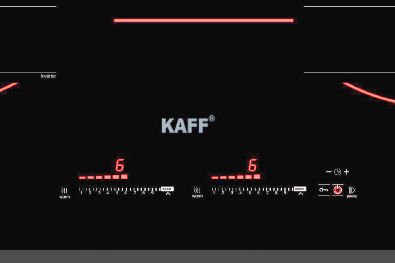 Điều khiển cảm ứng dạng thanh trượt riêng biệt cho từng vùng nấu