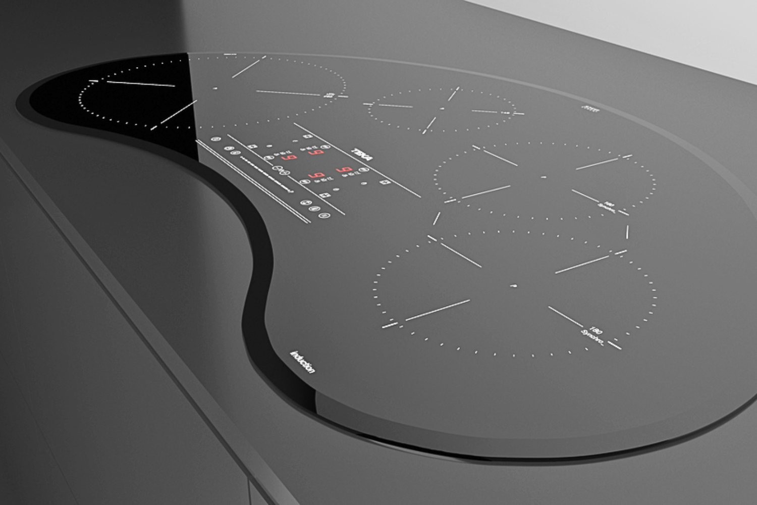 Ngoài các vùng nấu tròn truyền thống, Teka còn phát triển các thiết kế domino, hình cong, chữ nhật hoặc chữ “X”