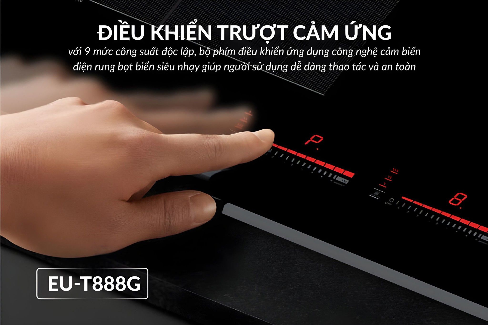 Bảng điều khiển cảm ứng trượt Slider 9 mức độ