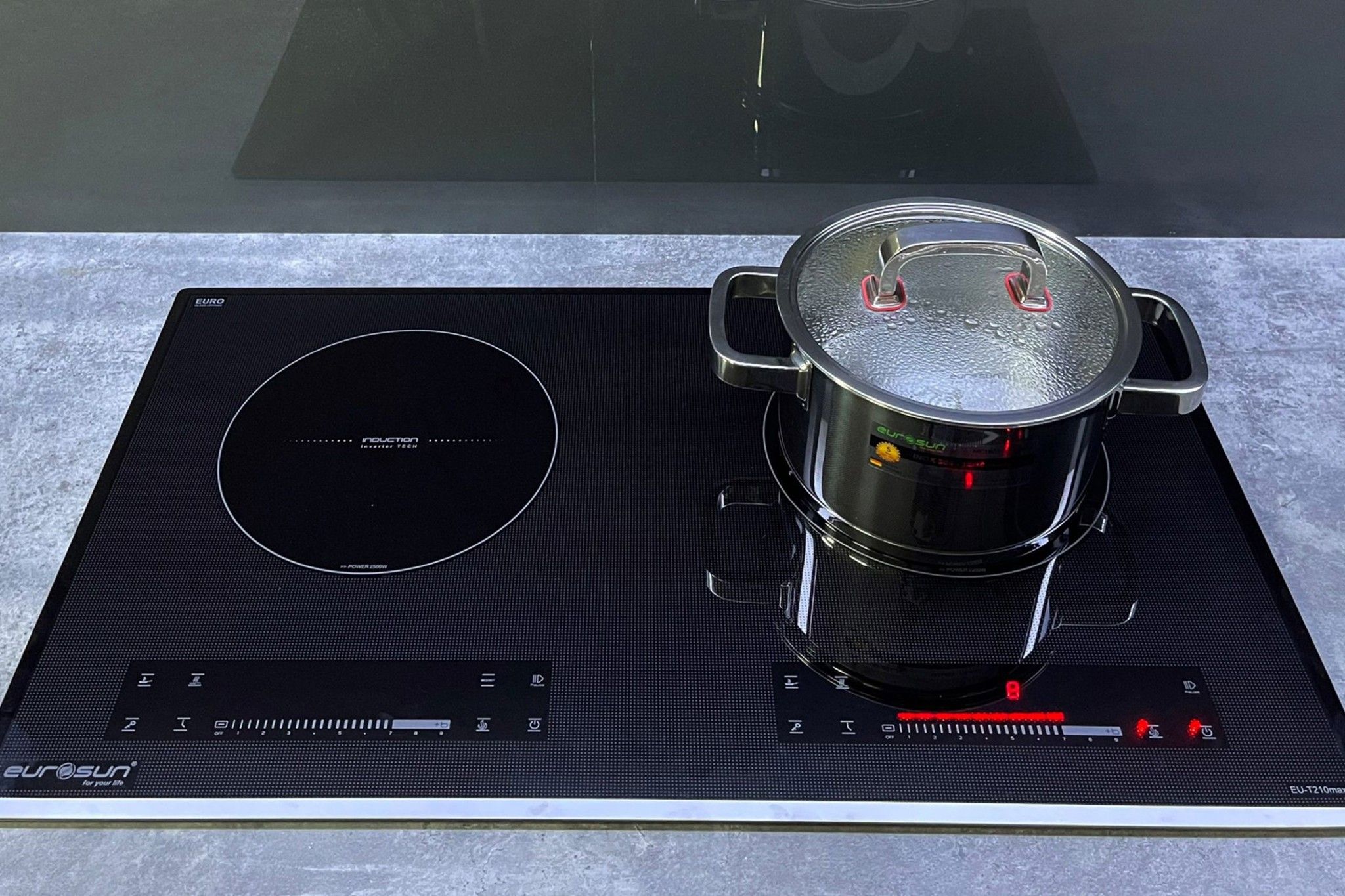 Bếp điện từ 2 vùng nấu Eurosun