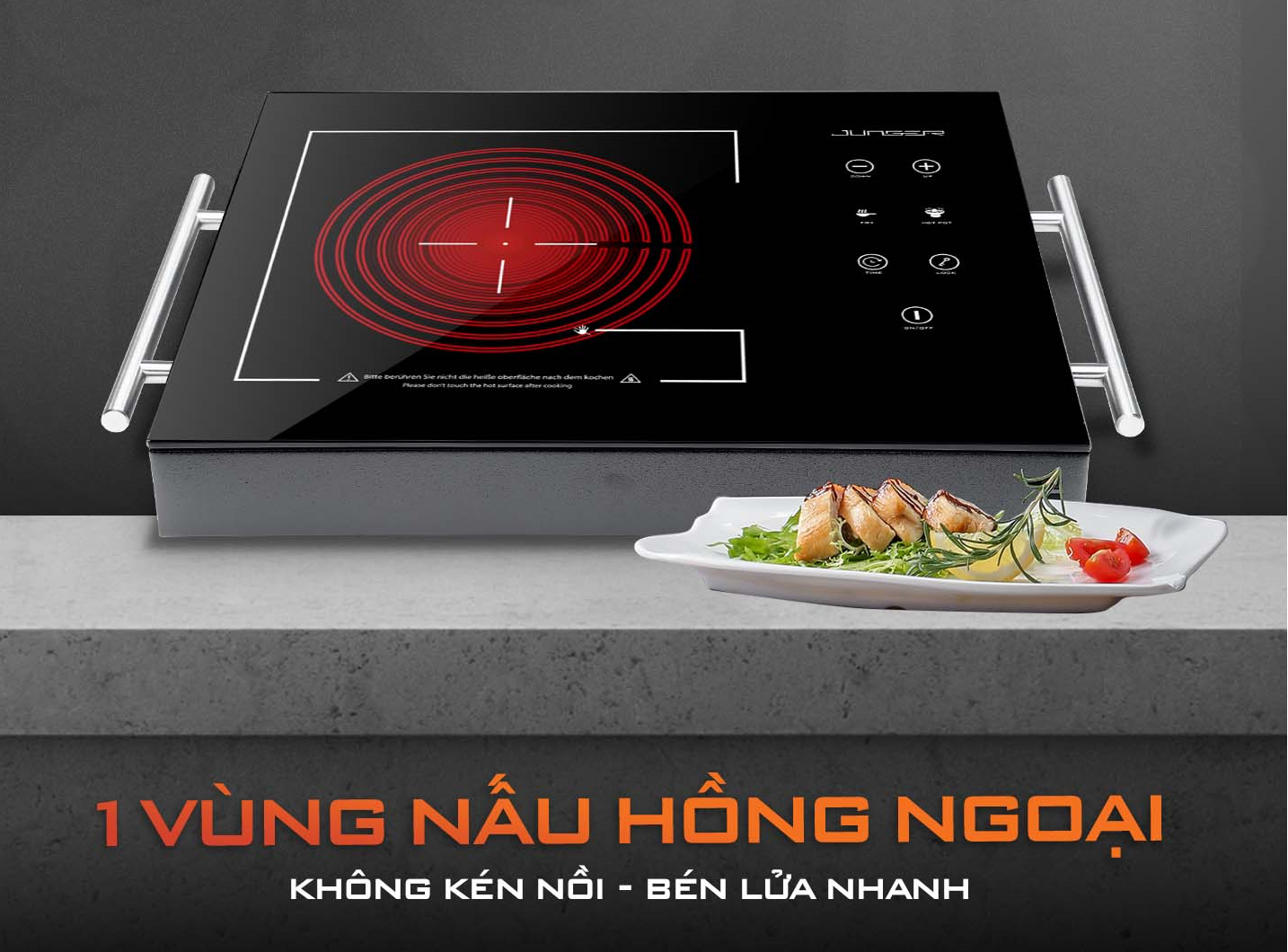 Bếp hồng ngoại đơn không kén nồi, dễ dàng sử dụng
