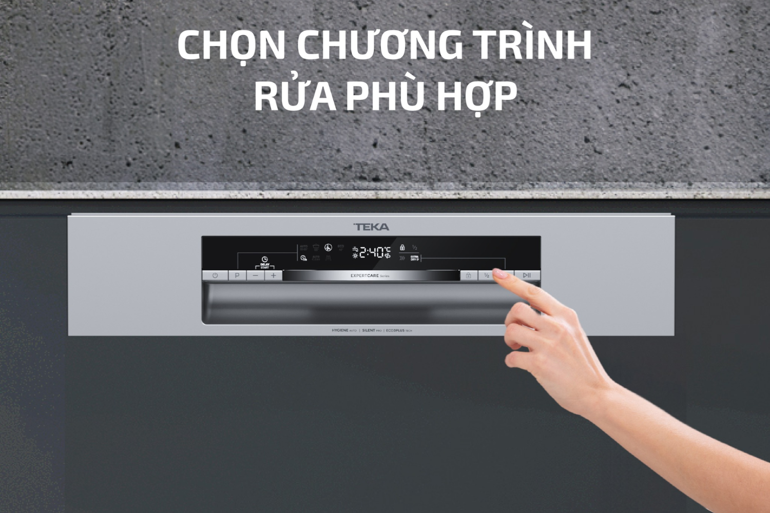 Bước 6: Chọn chương trình rửa phù hợp
