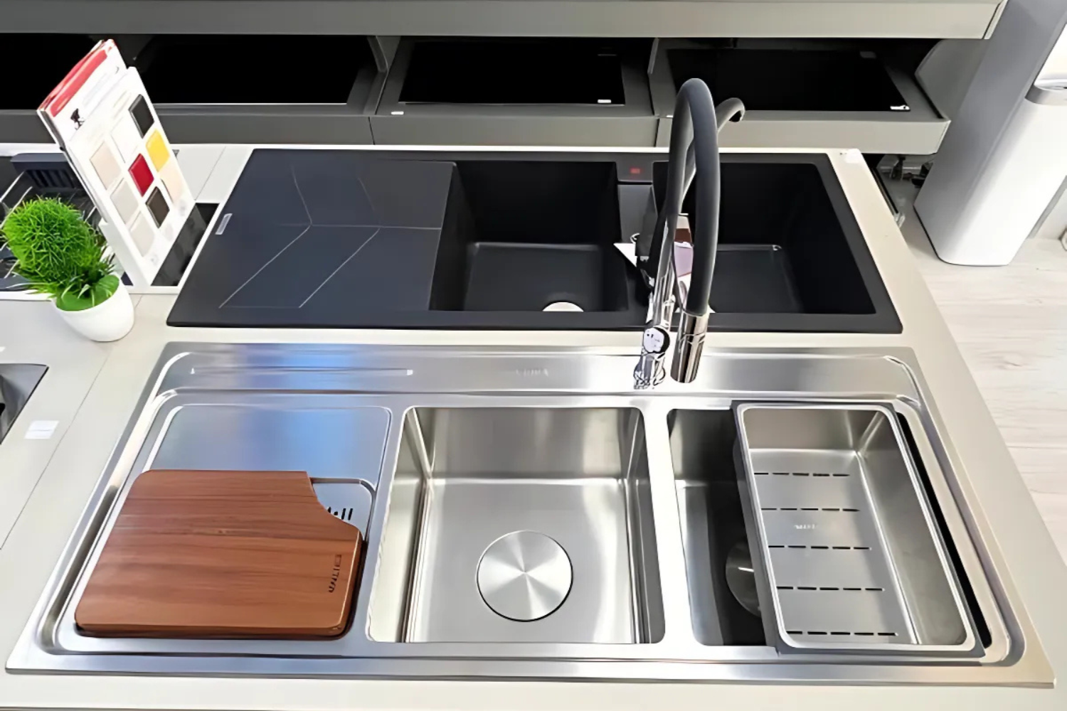 Chậu Malloca MS 8816 N được làm từ chất liệu inox cao cấp và bền bỉ