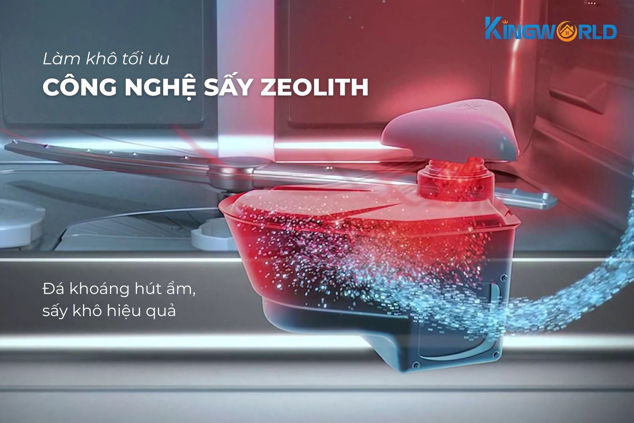 Máy rửa chén Bosch SMI6ZDS49E&nbsp;tích hợp công nghệ sấy khô Zeolith tuyệt đối