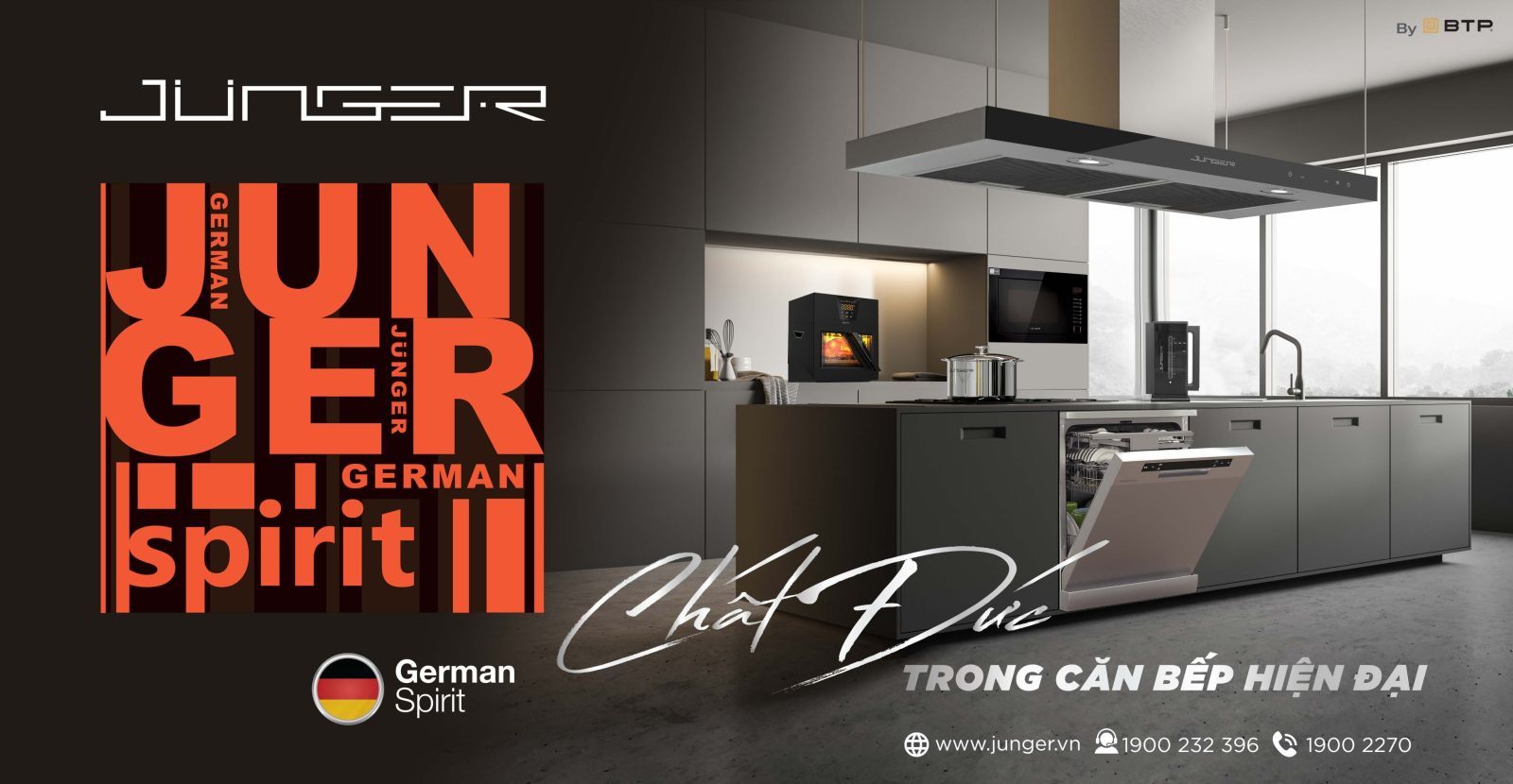 Bếp từ Junger - Kiệt tác công nghệ Đức, nâng tầm không gian bếp