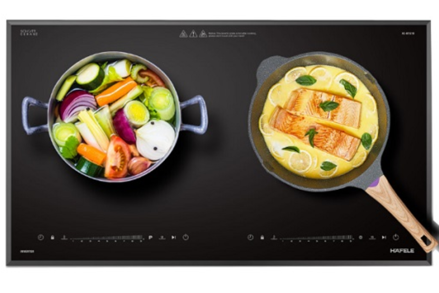 Bếp hồng ngoại Hafele có thể sử dụng được với mọi loại dụng cụ nấu có đáy phẳng