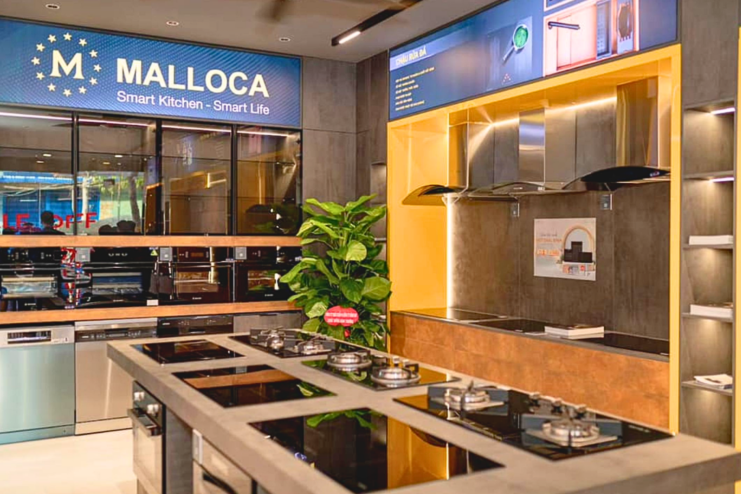 Malloca nổi bật với triết lý “Smart Kitchen – Smart Life” (Bếp thông minh – Sống tiện nghi)