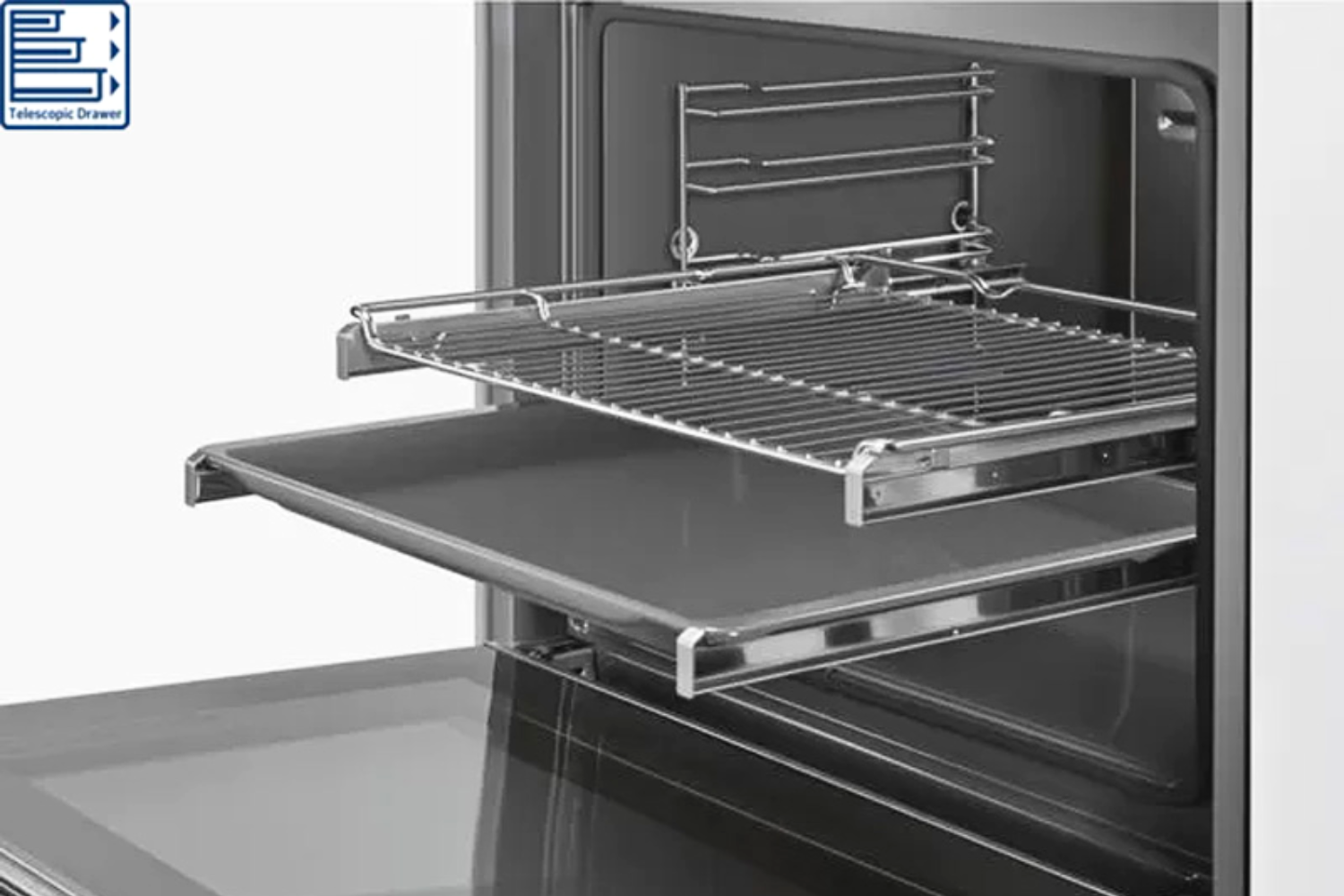 Hệ thống ray trượt Telescoop 2–3 tầng, trượt nhẹ nhàng và êm ái