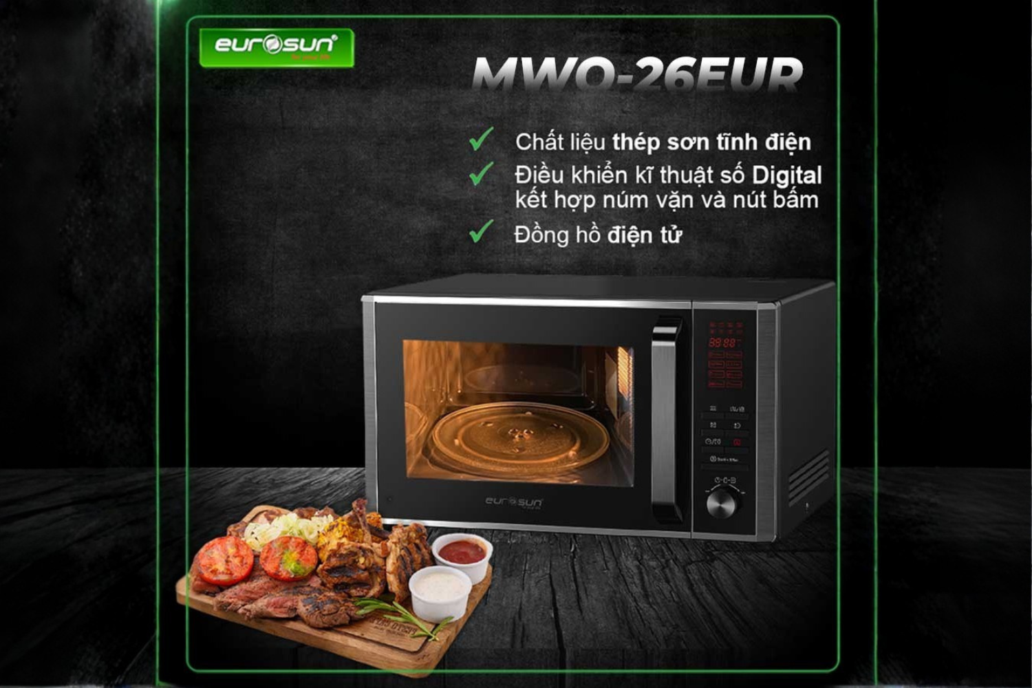 Eurosun MWO-T26EUR – Linh hoạt, tiện lợi, chuẩn châu Âu