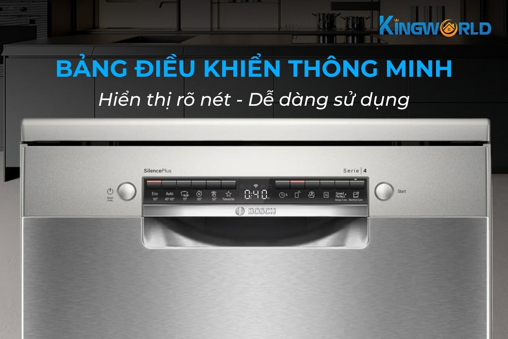 Bảng điều khiển thông minh, hiển thị đầy đủ thông tin