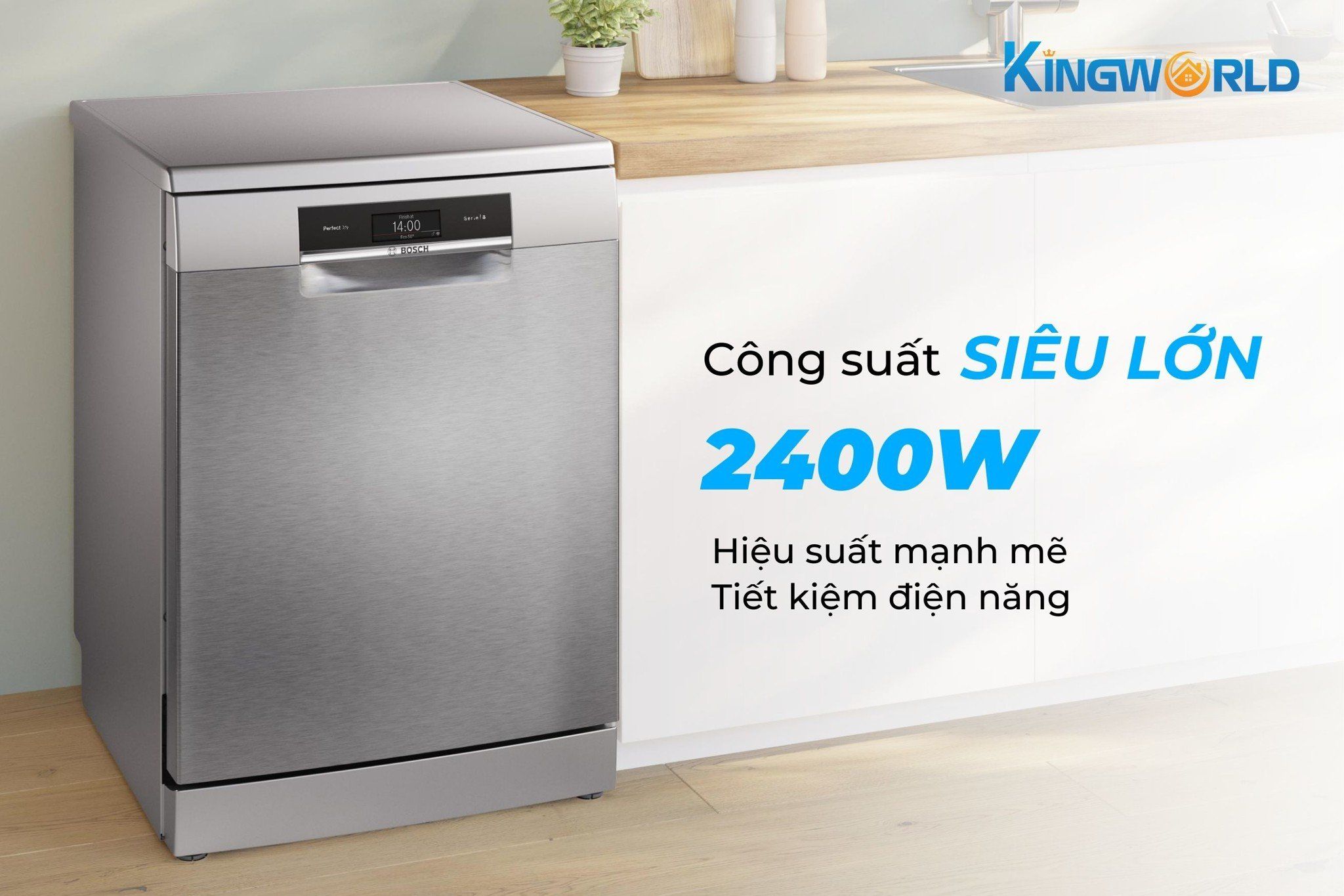 Công suất lớn 2400W, đáp ứng mội nhu cầu