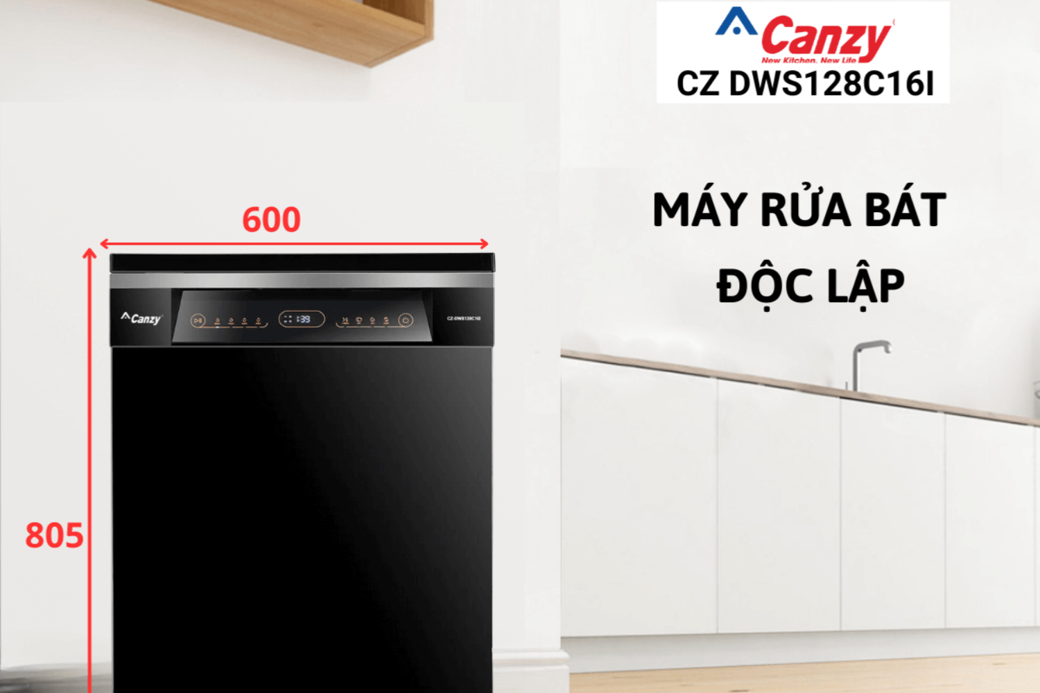 Máy rửa bát Canzy độc lập
