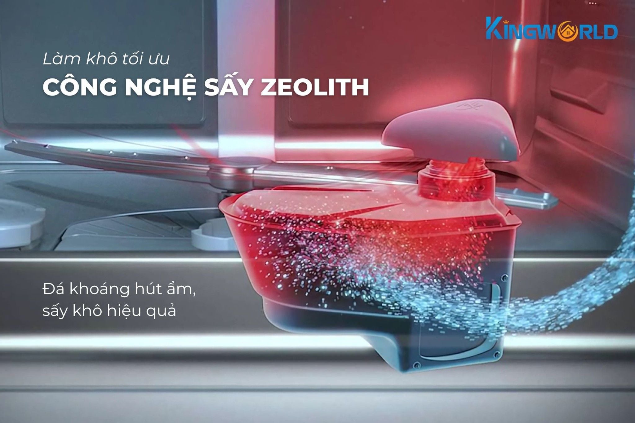 Bosch SMS6ZCI00P có khả năng sấy bằng đá khoáng hiện đại