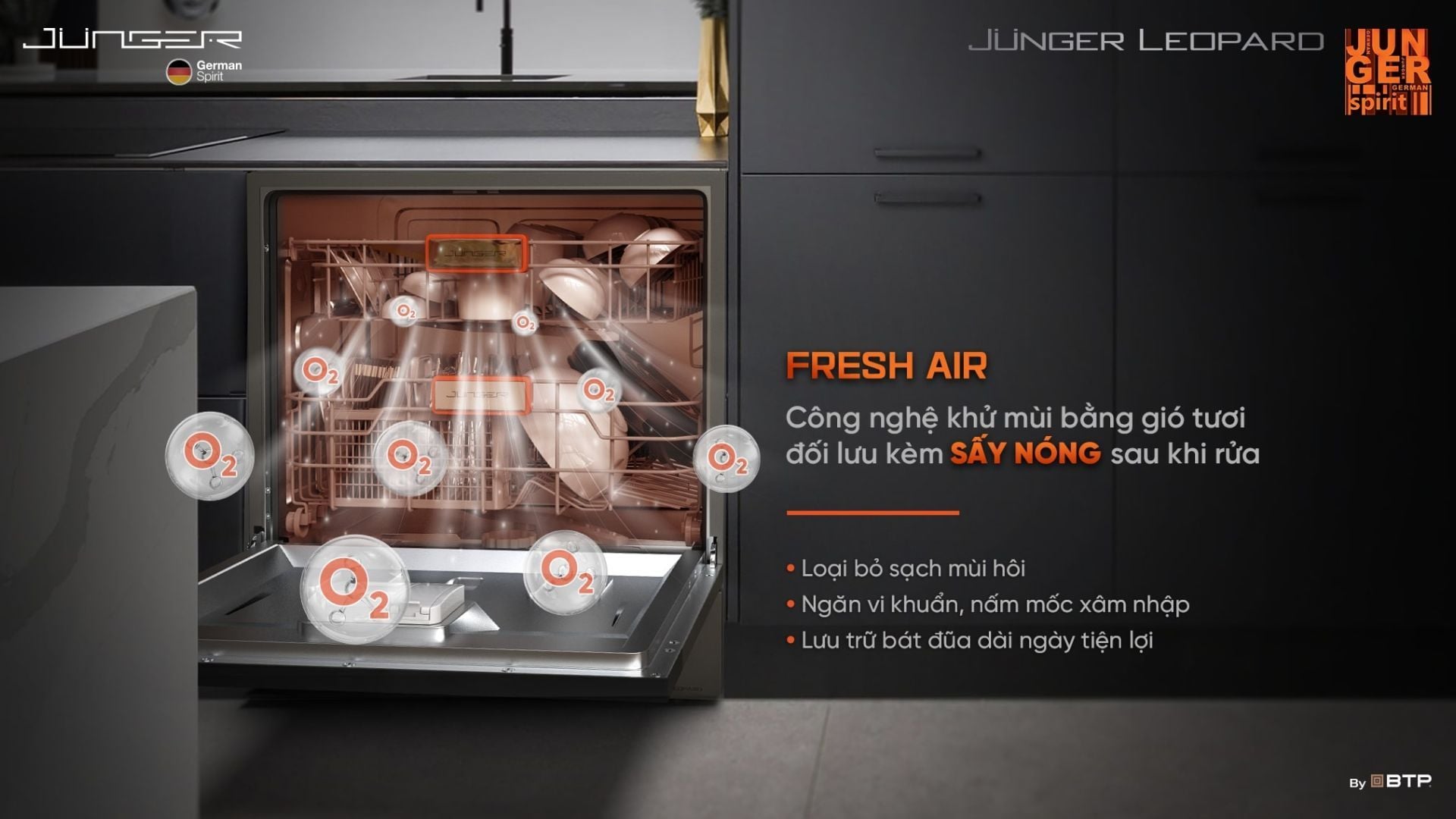 Công nghệ Fresh Air Circulation khử mùi và lưu thông gió tươi