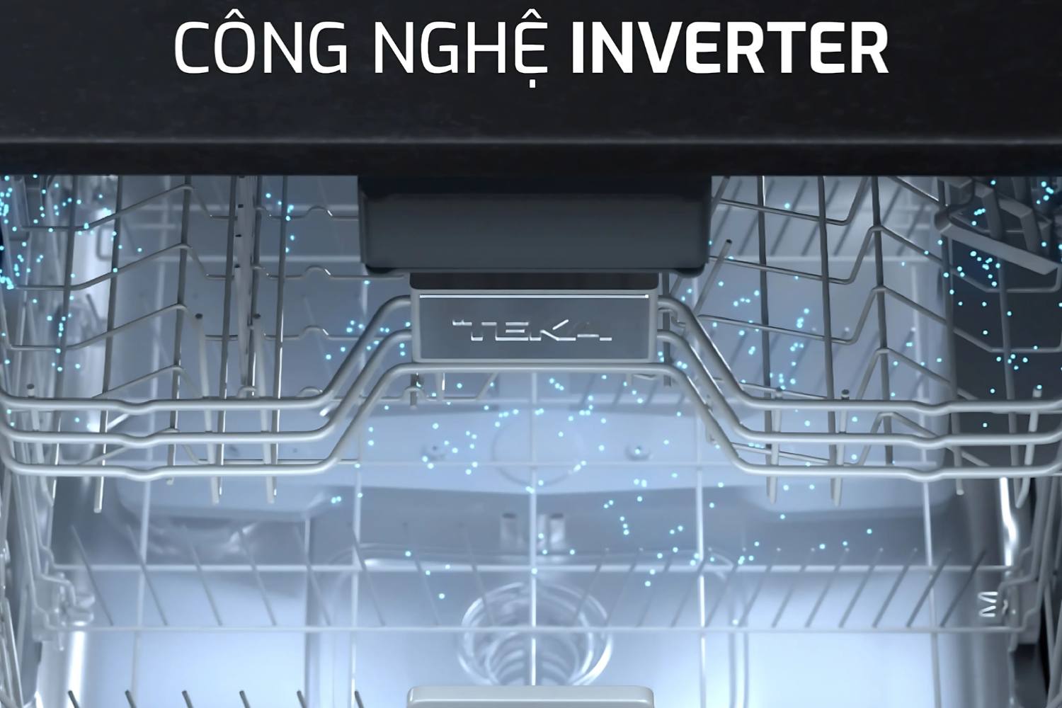 Máy rửa bát Teka trang bị động cơ biến tần tiết kiệm năng lượng
