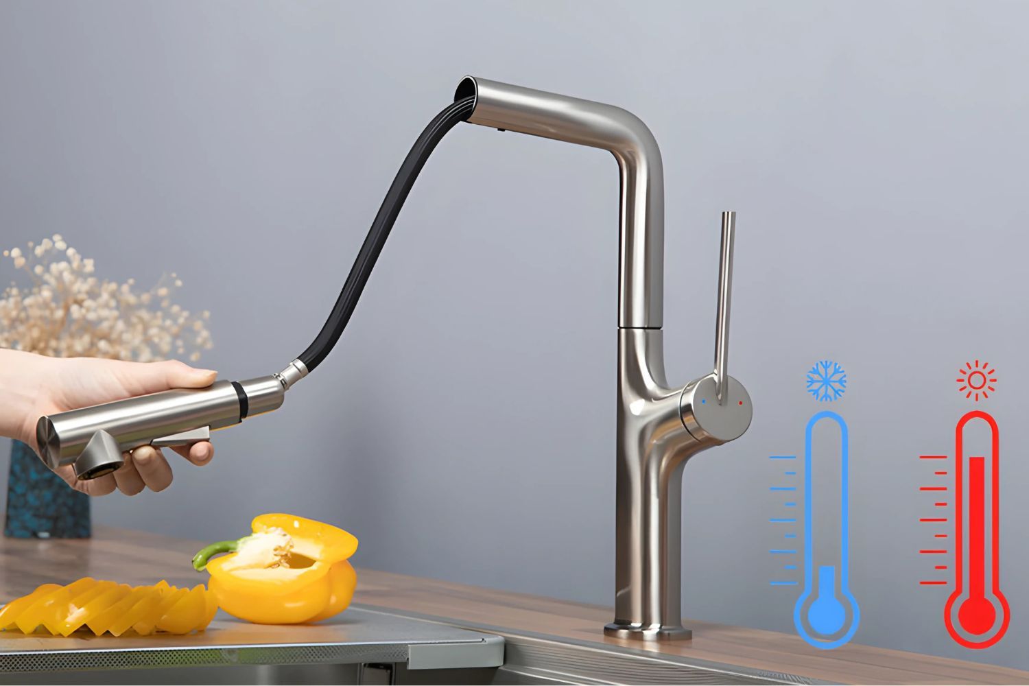 Mua vòi rửa bát nóng lạnh chính hãng tại KingWorld