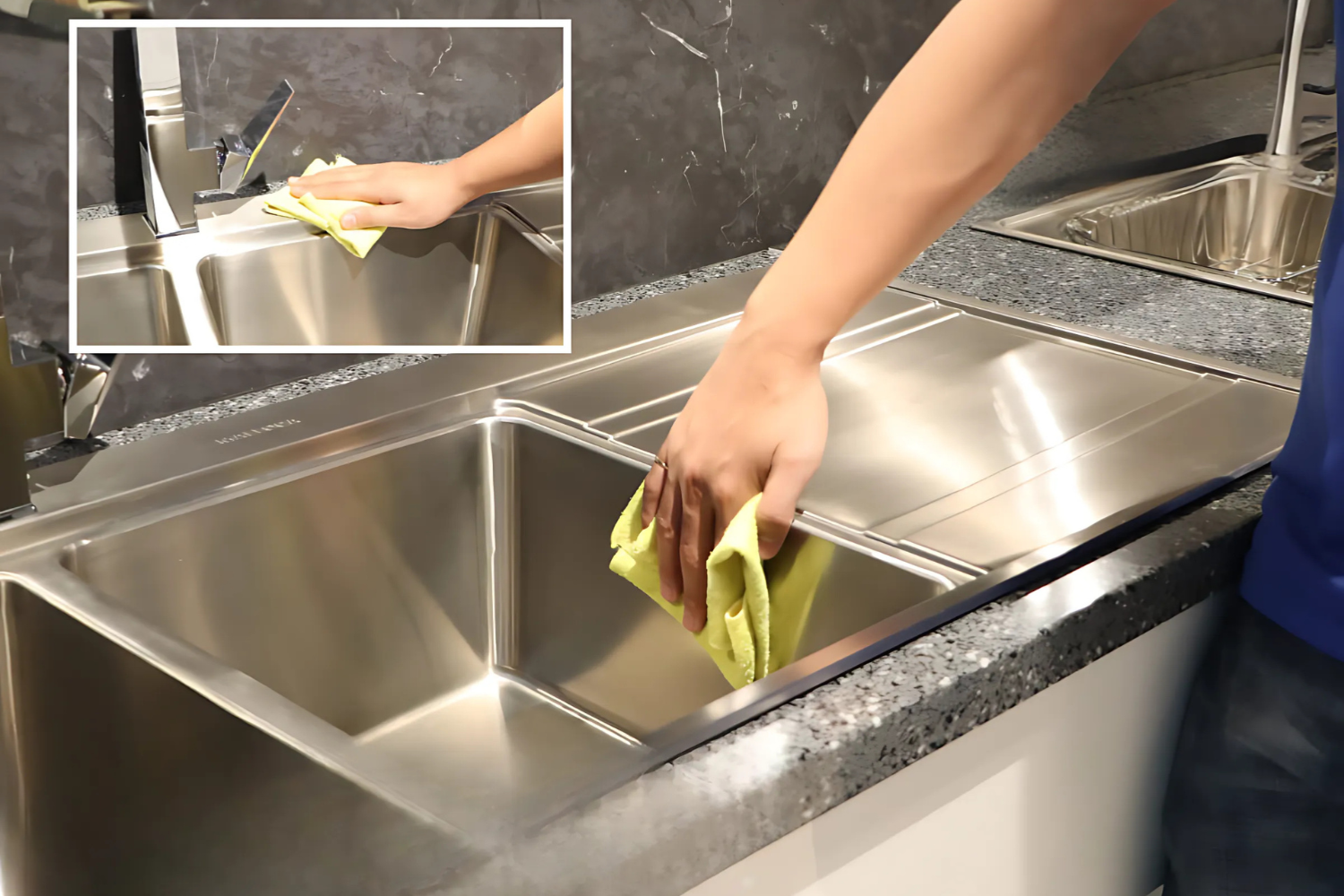 Bồn rửa chén Malloca MS 7818 giúp dễ dàng vệ sinh và tiết kiệm thời gian