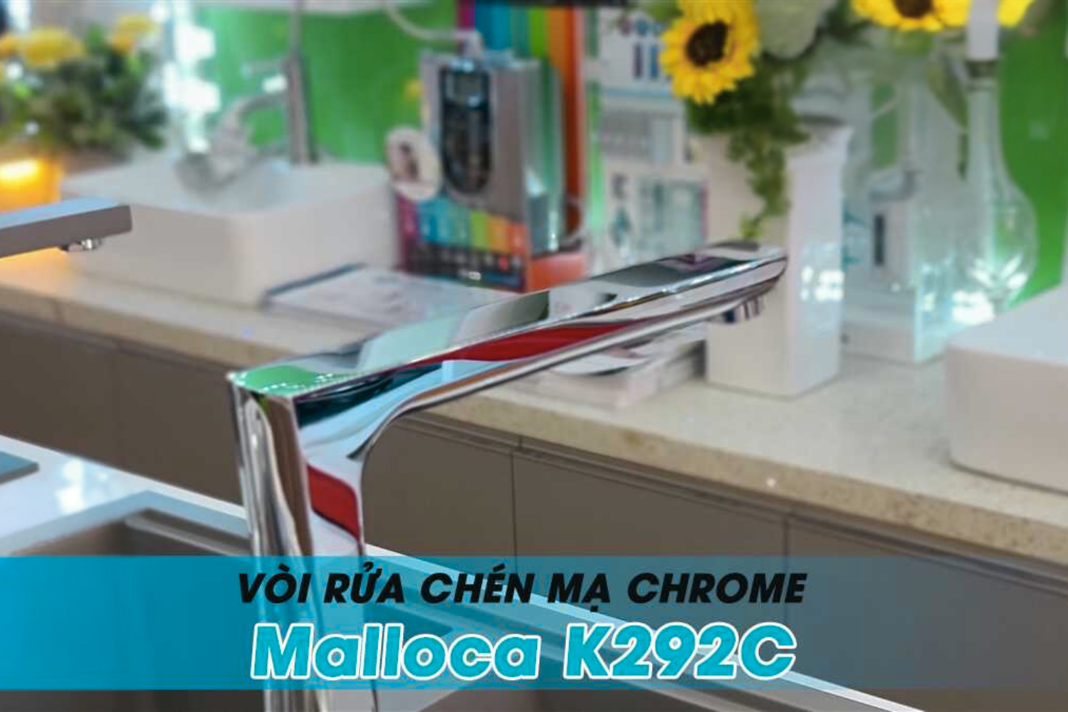 Vòi rửa Malloca K292C với ngoại hình sang trọng phù hợp với mọi không gian