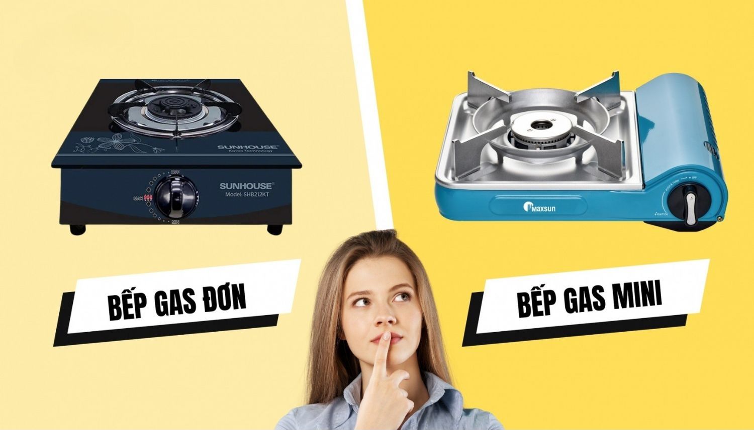 So sánh sự khác biệt giữa bếp gas đơn và bếp gas mini