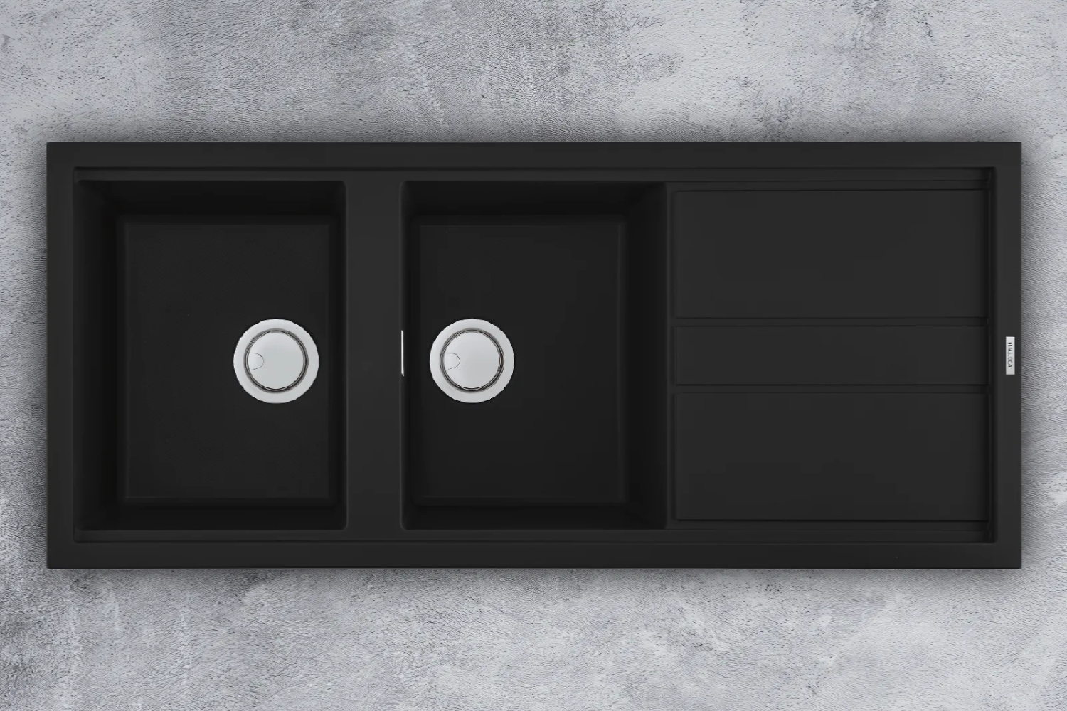 Thiết kế tinh tế, sang trọng của chậu rửa Malloca NERO K-50040