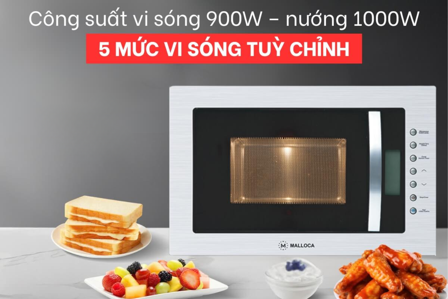 Malloca cung cấp các lựa chọn công suất đa dạng, từ thấp, trung bình đến cao