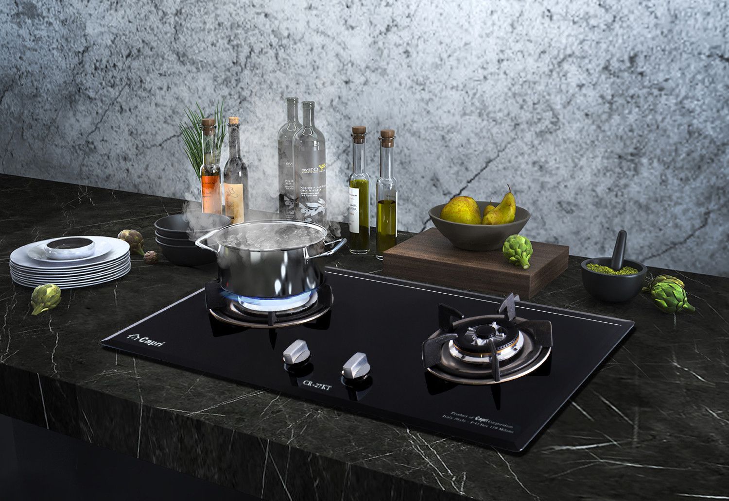 Ưu điểm của bếp gas âm là thiết kế hiện đại và dễ dàng vệ sinh