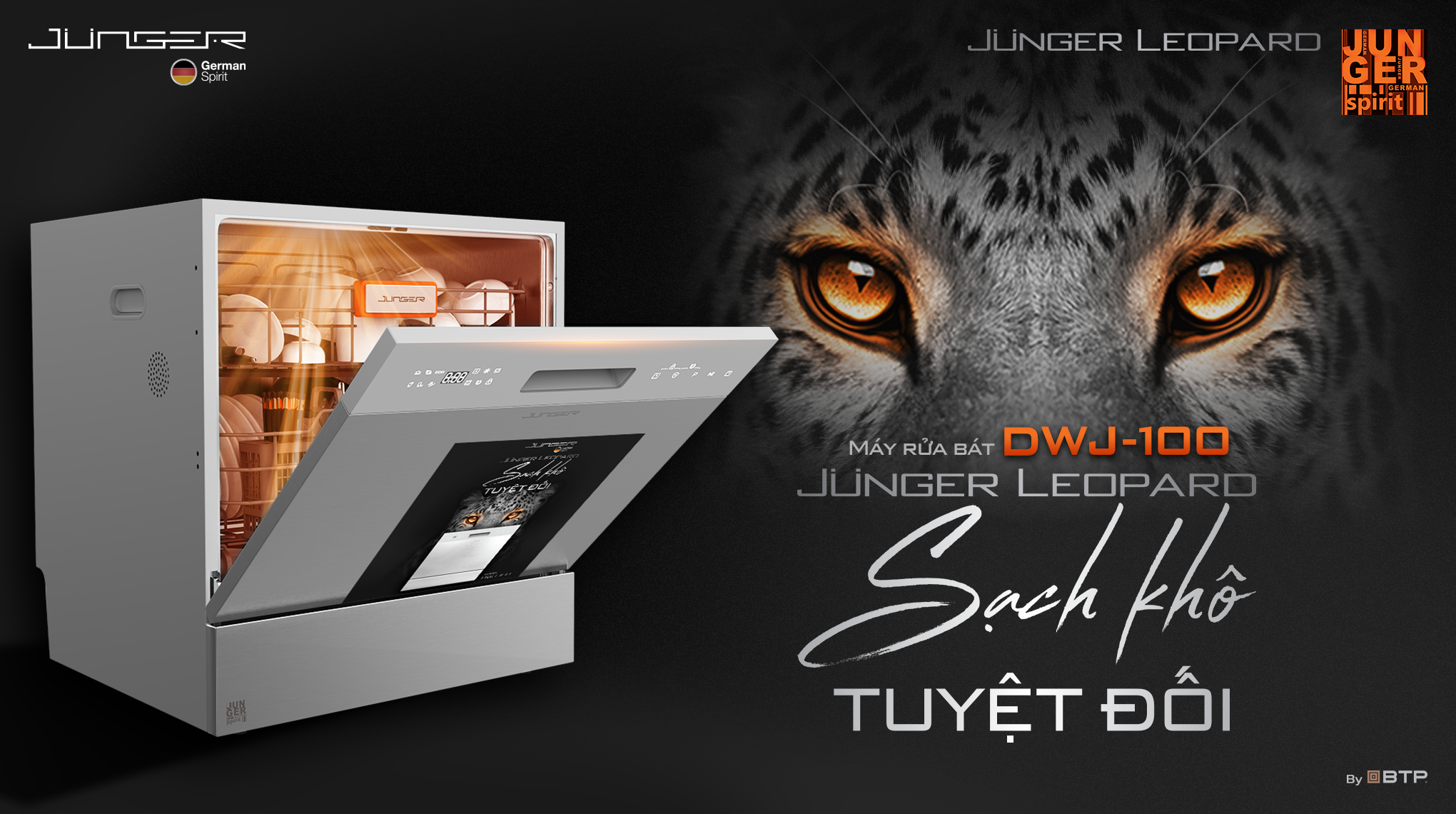 Ưu điểm nổi bật của máy rửa bát Junger Leopard DWJ-100