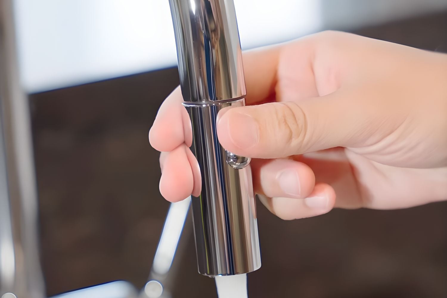 Nút nhấn điều chỉnh tia nước nhanh chóng