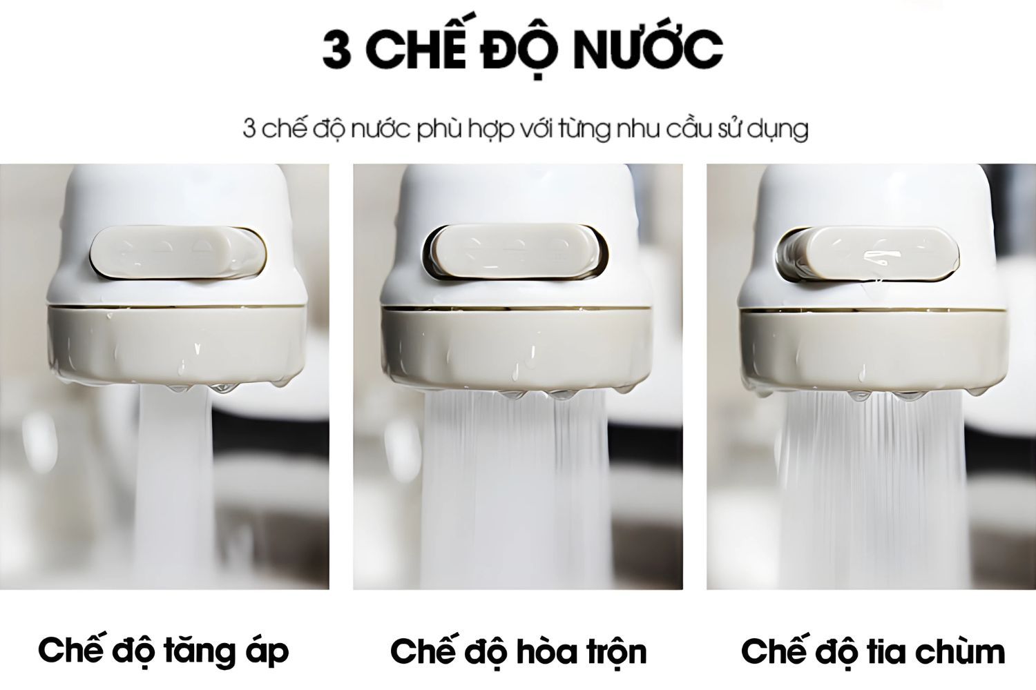 Khả năng chuyển đổi chế độ nước nhờ vào đầu tăng áp