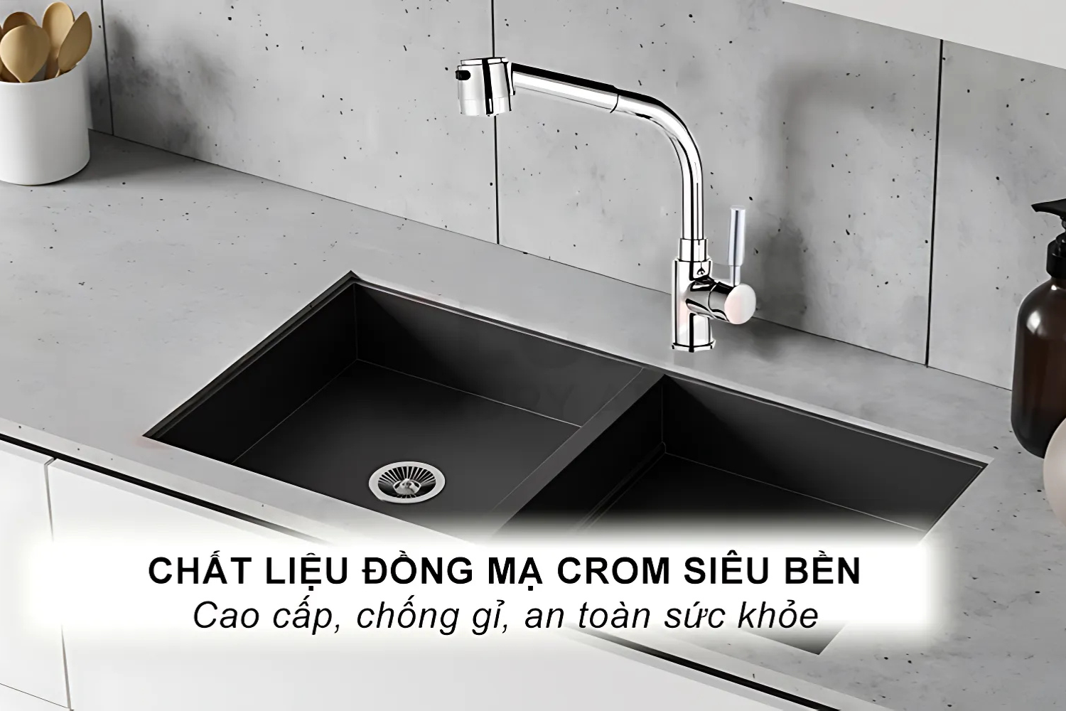Vòi rửa chén mạ Chrome là gì? Bí quyết để bếp luôn sáng bóng